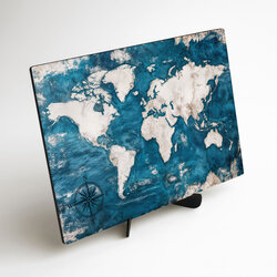 Mapa světa na stěnu