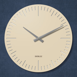 Designové nástěnné hodiny - Minute | Béžová