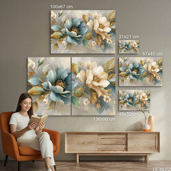 Moderný obraz na stenu - Nežné kvety