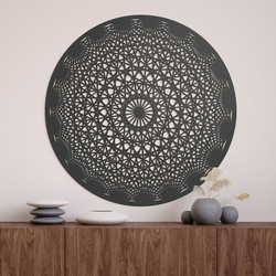 Bedroom Mandala - Zen | Anthracite Gray