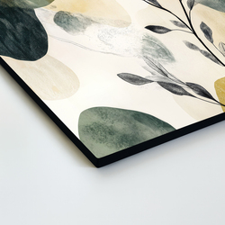 Abstract painting - Leaves in the fog