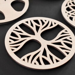 Sada drevených podpivníkov - Stromy 