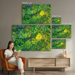 Imitácia machového obrazu z dreva - Čaro lesa