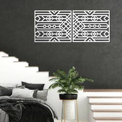 Vícedílný abstraktní obraz - Kosmos | Bílá