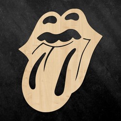 Wooden Sign for the Wall - The Rolling Stones | Maple