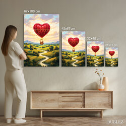 Romantický darček na dreve - Obraz lásky