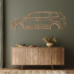 Wooden silhouette of a car - Škoda Kodiaq | Gold Craft Oak