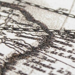 3D Wooden Engraved Picture - Historical World Map 1689