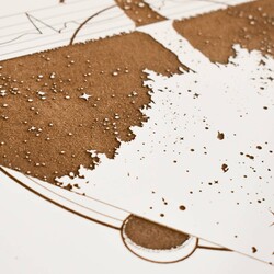 Energy Picture from Wood - Symbol Tree | White