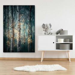 Tablou pădure de mesteceni - Licurici