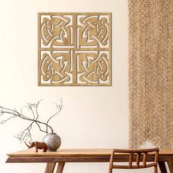 Wooden Wall Art - Celtic Knots | Gold Craft Oak