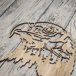 Obraz z dreva - Orol skalný | Dub Sonoma