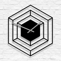 Lacné nástenné hodiny - Factory | Čierna