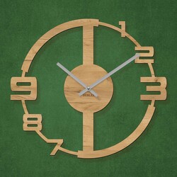 Modern Wall Clock for the Living Room - Summery | Gold Craft Oak