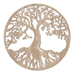 Wooden Picture Tree of Life - Chokmah | Oak Sonoma
