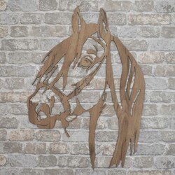 Wooden Wall Art - Horse | Tobacco Oak