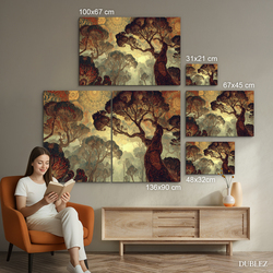 Drevený obraz na stenu - Duch pralesa