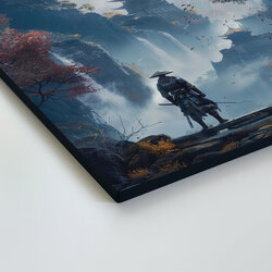 Wooden Wall Art - Samurai in the Mountains