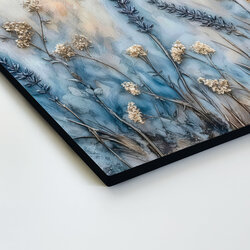 Flower picture on wood - Stems