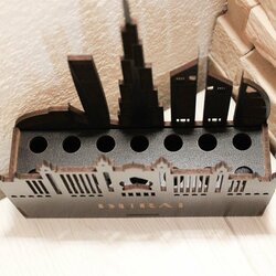 Dřevěný organizér na tužky - Dubai | Černá