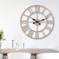 Velké nástěnné hodiny - Numerus | Dub Sonoma