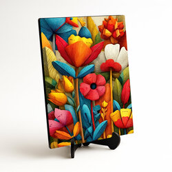 Pestrobarevný obraz květin