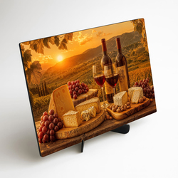 Barevný dřevěný obraz - Toskánské slunce