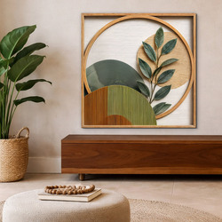 Minimalistická dekorácia s listami - Línie života