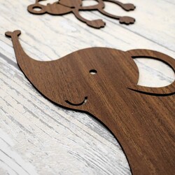 Dětské nálepky na zeď - Safari | Ořech