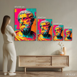 Farebný pop art obraz - Hippokrates