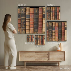 Wooden picture - Books