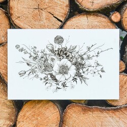 Nice Picture Above the Sofa - Flowers