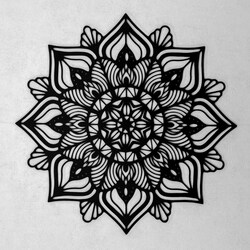 Rodinná mandala na stenu  | Čierna