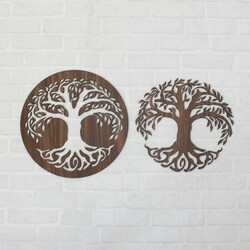 2 az 1-ben fából készült életfák - Hod és Netzach | Dió