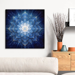 Blue mandala for the bedroom - Touch of the star