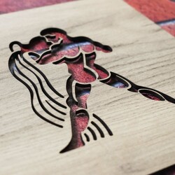 Fa dekoráció - Vízöntő | Aranytölgy