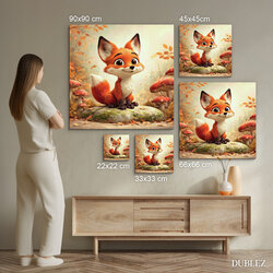 Štýlová lesná dekorácia pre deti - Líška