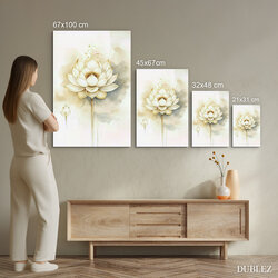 Falikép - Fehér lótusz