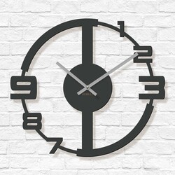 Moderné hodiny na stenu do obývačky - Summery | Antracitovo-šedá