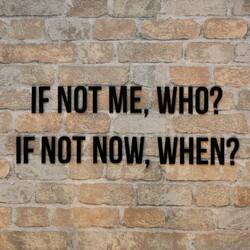 Wooden Wall Sticker - Motivational Quote | Black