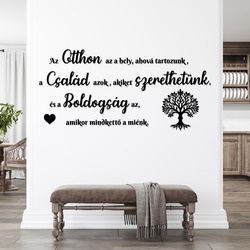 Fali idézet - Otthon, Család, Boldogság | Fekete