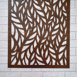 Wooden Wall Panel - Leaves | Walnut