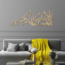 Drevená dekorácia na stenu - Bohyňa lesa | Javor