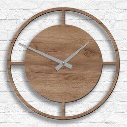 Modern Clock for the Kitchen - Luxury | Tobacco Oak
