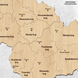 Nástěnné mapy krajů - Česká republika a Slovensko | Javor