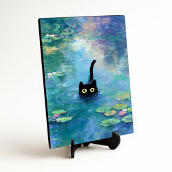 Moderní impresionistický obraz - Kočka