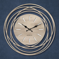 Modern wooden clock - Orbit | Cream Oak