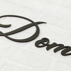 Drevený nápis na stenu - Náš domov  | Čierna