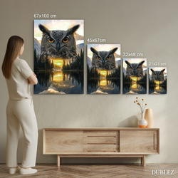 Obraz sovy - Strážca lesa