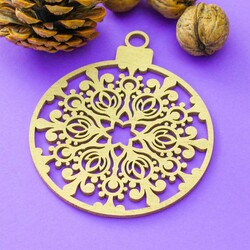 Veľká vianočná guľa | Zlatá